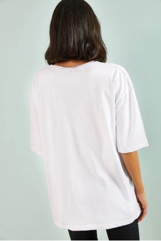 Marvel Tasarımlı Unisex Beyaz T-shirt