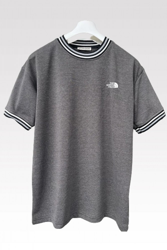 The-North-Face Unisex Gri Yeni Sezon Oversize Yazlık T-shirt