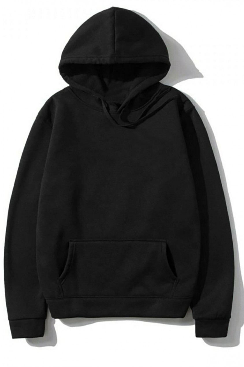 Siyah Kapüşonlu Oversize Kalıp Be The Energy You Want To Attract Tasarımlı Unisex Sweatshirt