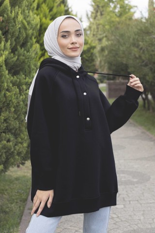 Oversize Kapşonlu Sweatshirt