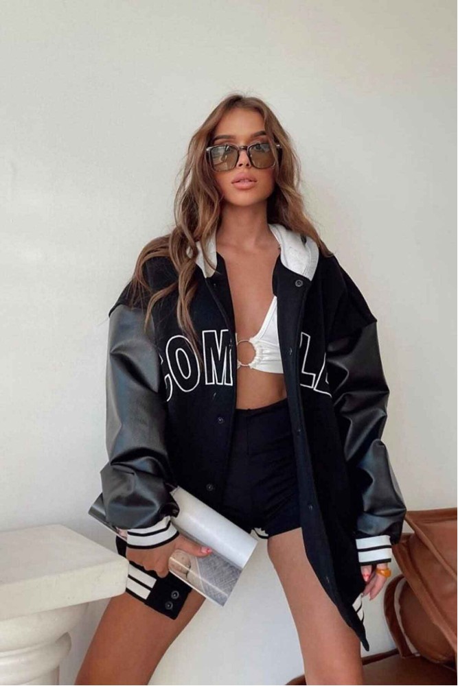  Complex Nakışlı Kolej Ceket