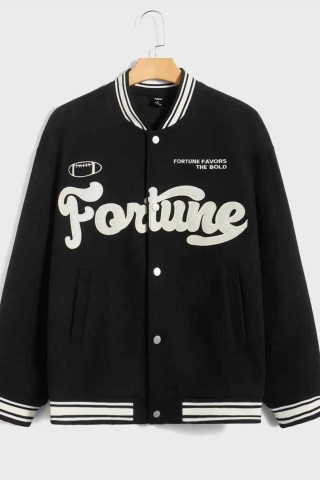 Fortune Nakış Baskılı Kolej Ceket Fortune Nakış Baskılı Kolej Ceket