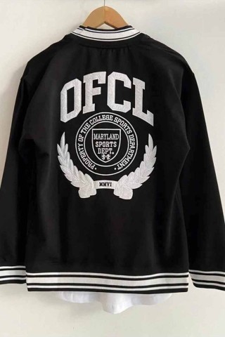 Official Nakış Baskılı Kolej Ceket Official Nakış Baskılı Kolej Ceket