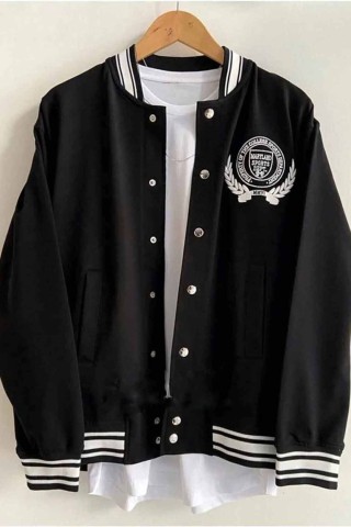Official Nakış Baskılı Kolej Ceket Official Nakış Baskılı Kolej Ceket