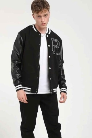 R Baskılı Kolej Ceket  R Baskılı Kolej Ceket