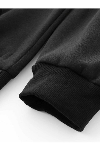 Oversize Chicago Baskılı Unisex Kapüşonlu Hoodie