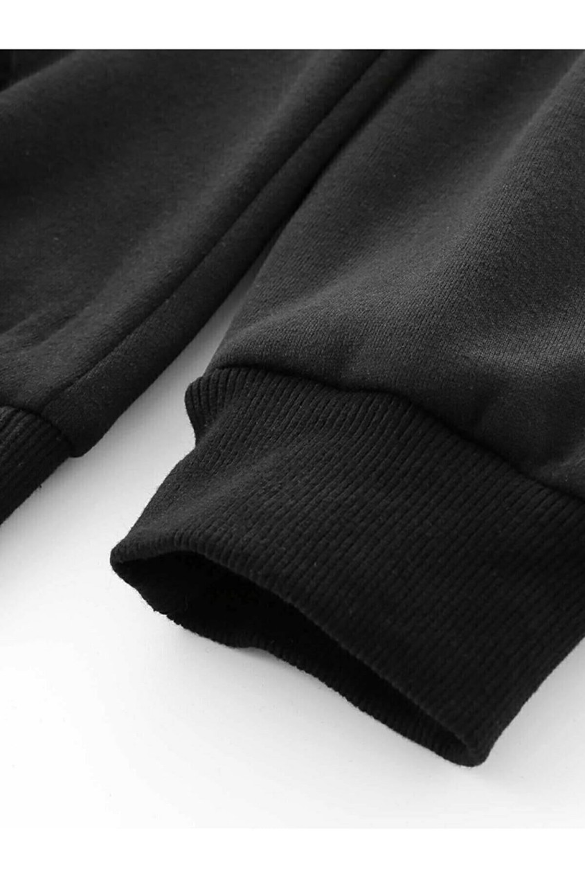 Oversize Chicago Baskılı Unisex Kapüşonlu Hoodie