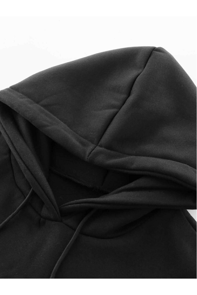 Oversize Chicago Baskılı Unisex Kapüşonlu Hoodie