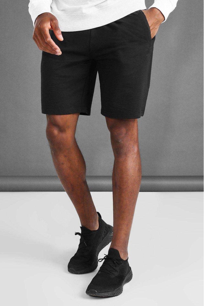 %100 Pamuk Spor Unısex Düz 2 Iplik Şort