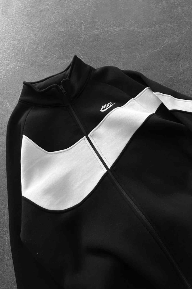 Unisex Oversize Şardonlu Baskılı Siyah Hırka Unisex Oversize Şardonlu Baskılı Siyah Hırka