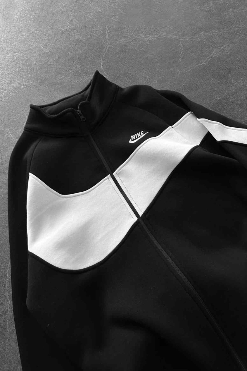 Unisex Oversize Şardonlu Baskılı Siyah Hırka Unisex Oversize Şardonlu Baskılı Siyah Hırka