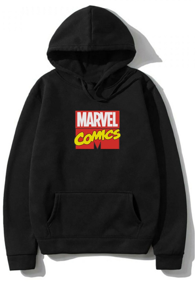 Marvel Baskılı Oversize Unisex Kapüşonlu Hoodie