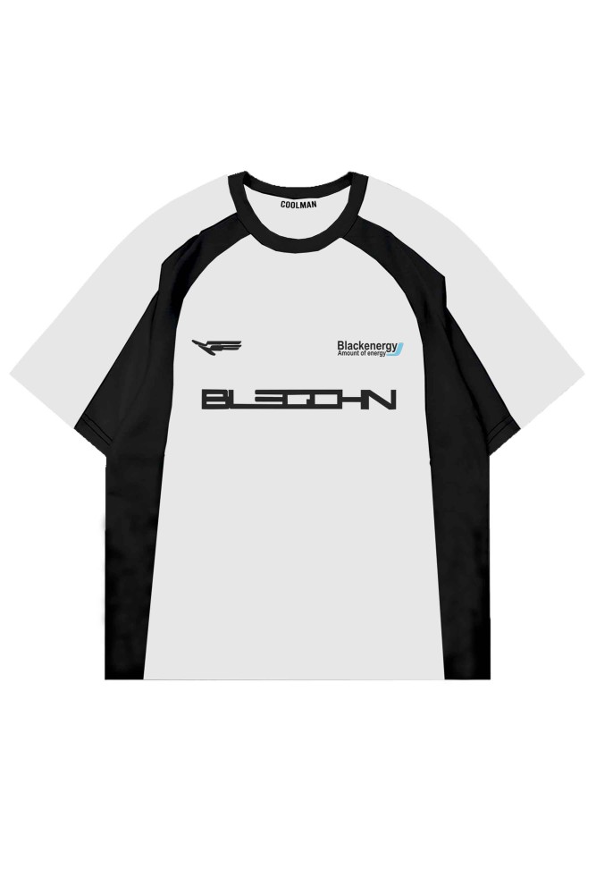 Beyaz Oversize Retro Y2K Vintage Streetwear Harajuku Black Energy Reglan Kol T-Shirt